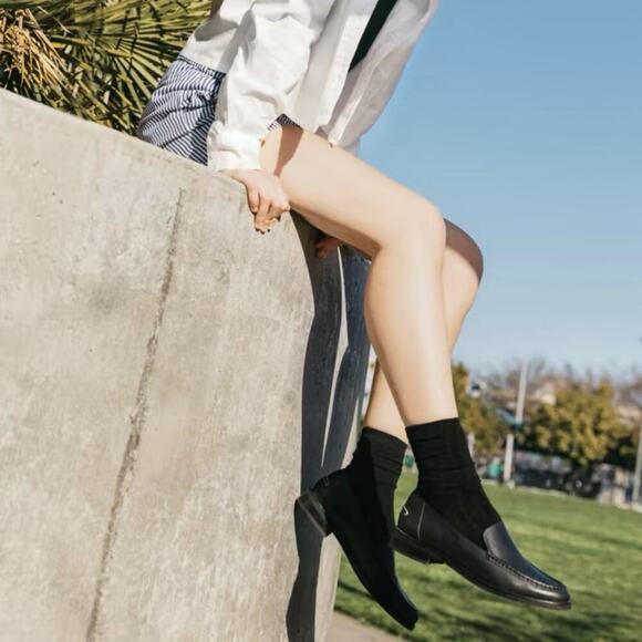 EVERLANE The Modern Loafer in Black Napa Leather Flat Slip On Size 6 NEW - Picture 7 of 9